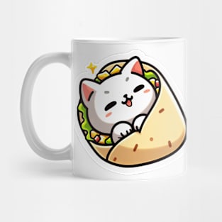 burrito kitty Mug